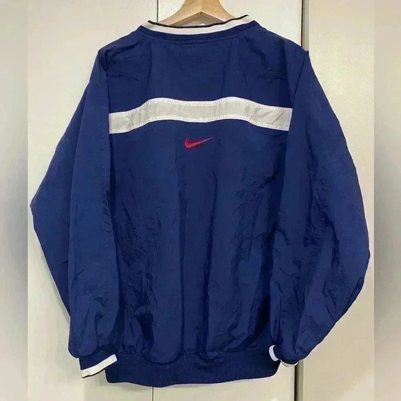 Rare Vintage‎ Nike Men's Pullover Windbreaker XL (18-20) Navy blue and white - Picture 2 of 6